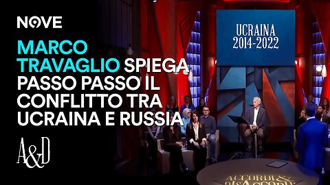 Marco Travaglio in tv spiega passo passo il conflitto tra Ucraina e Russia dall'inizio,dai primi anni del 2000 fino all'invasione della Russia all'Ucraina del 24 febbraio 2022 DOCUMENTARIO poi gli ultimi 3 anni di guerra sono documentati