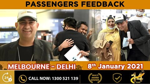 Gaura Travels Feedback on 10 January 2021 Melbourne to Delhi | FriendsWorldTV