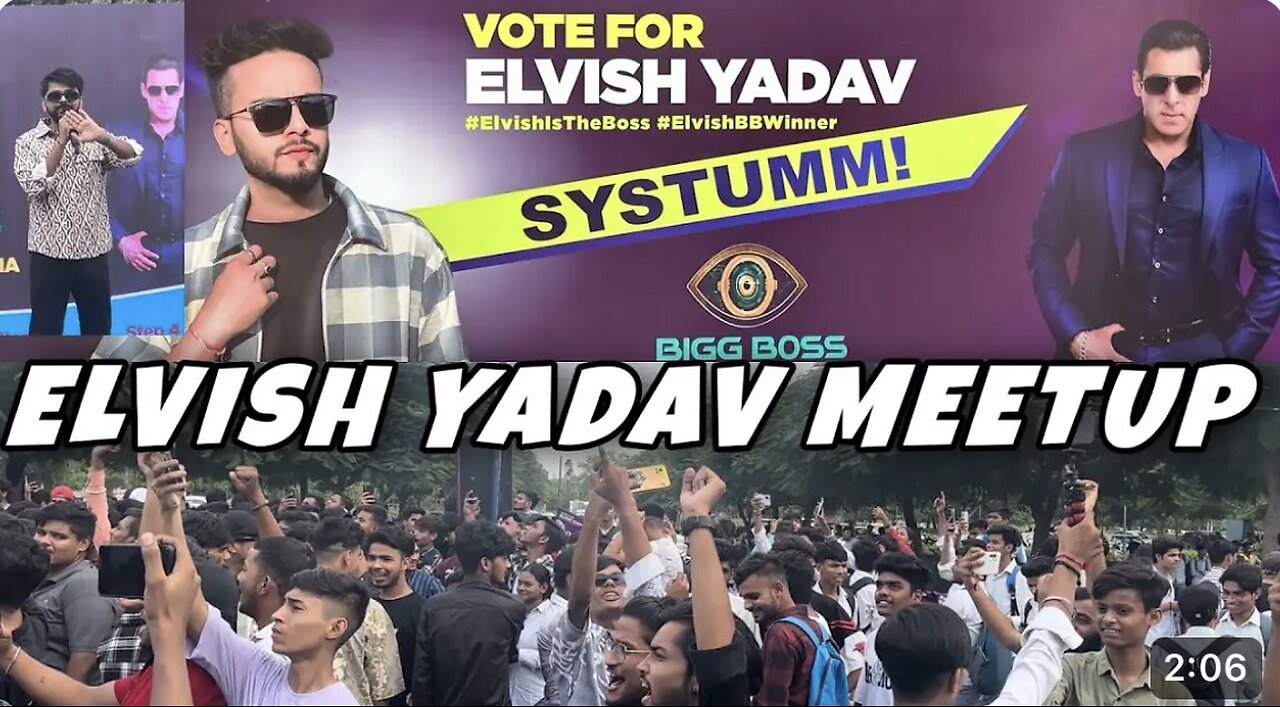 Elvish yadav meetup BiggBoss system hang vote elvish