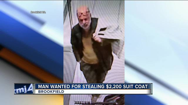 Brookfield police looking for man who stole expensive suit coat from mall store