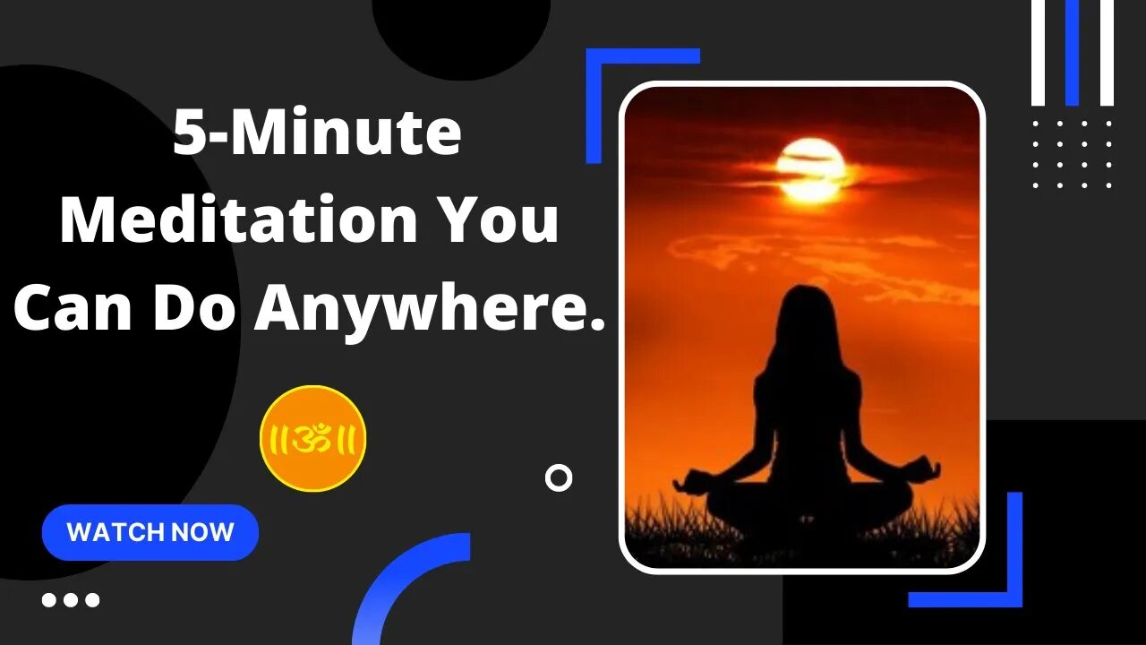 Simple Guided Meditation. | 5-Minute Meditation You Can Do Anywhere.