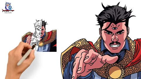How To Draw Doctor Strange Third Eye - Multiverse of Madness