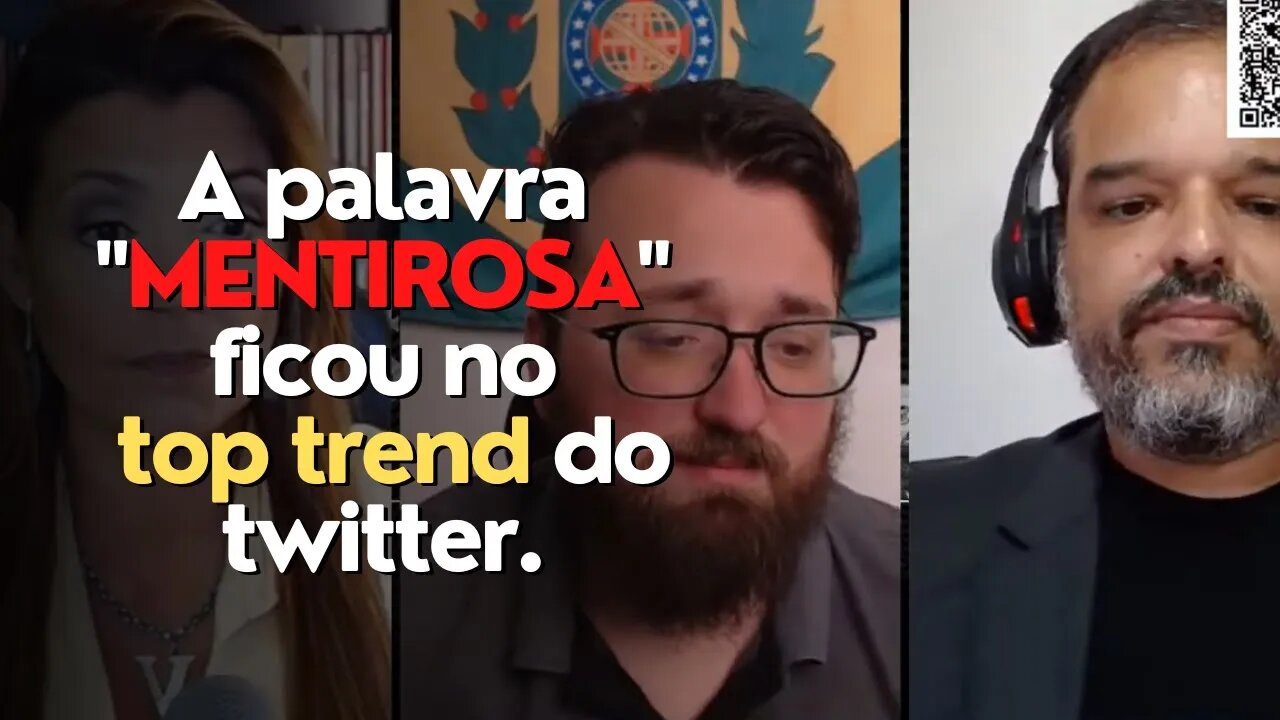 A palavra MENTIROSA ficou no top trend do twitter.