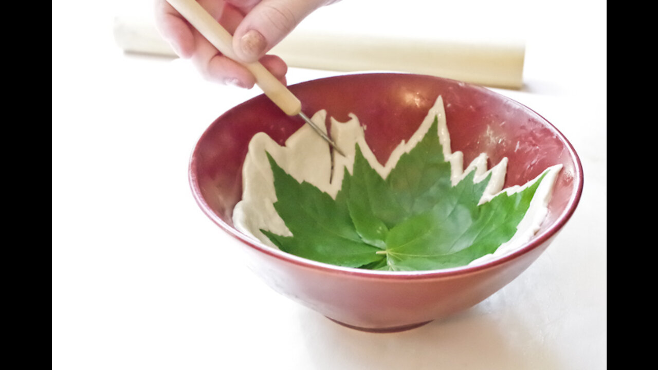 How I Imprint My Clay Bowl In Less Than One Minute