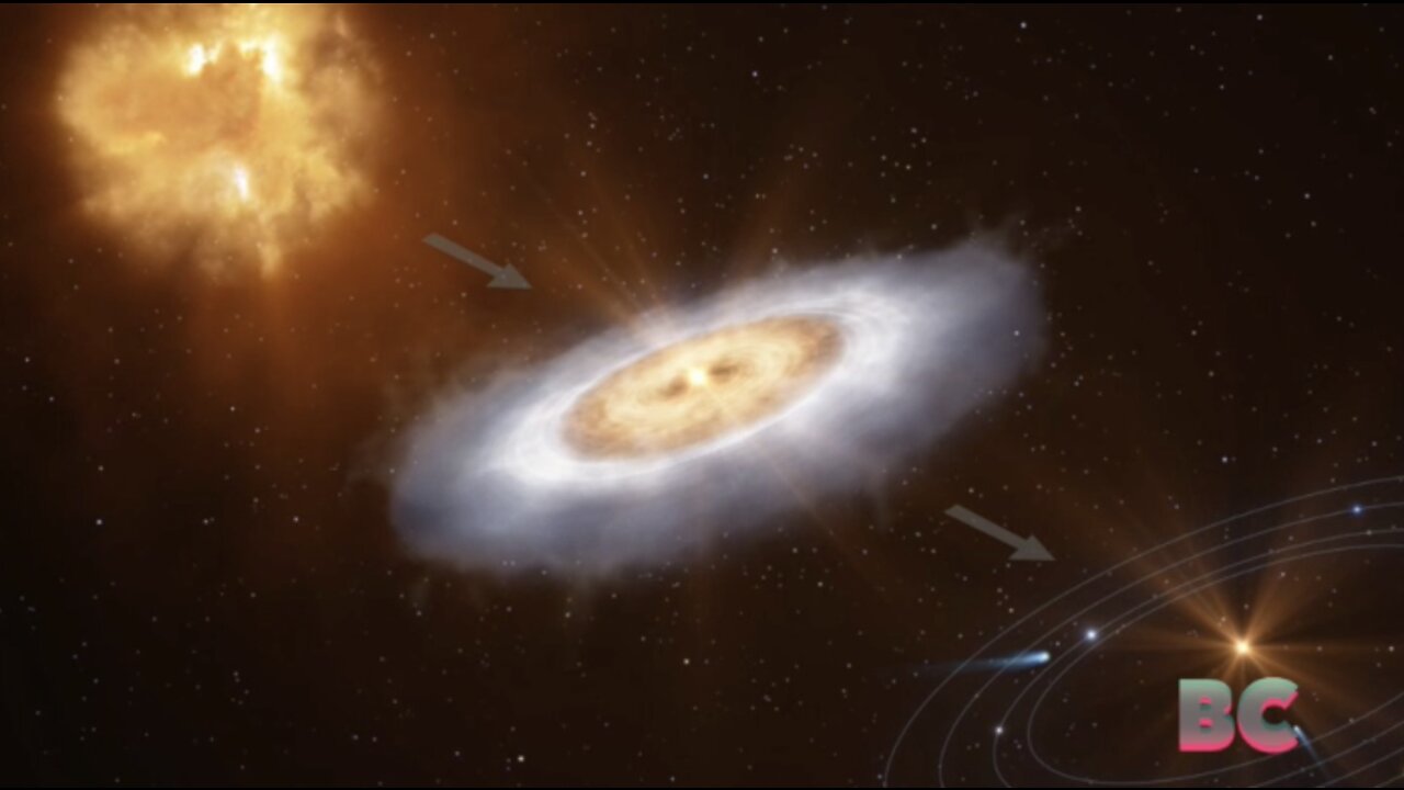 Astronomers detect water molecules swirling around a star