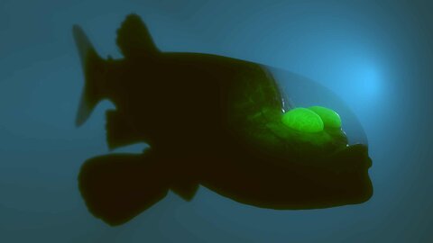 Amazing Fish with floating Eyes Barreleye fish