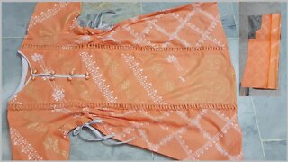 Stylish kuti tutorial from remaining pieces for little girls