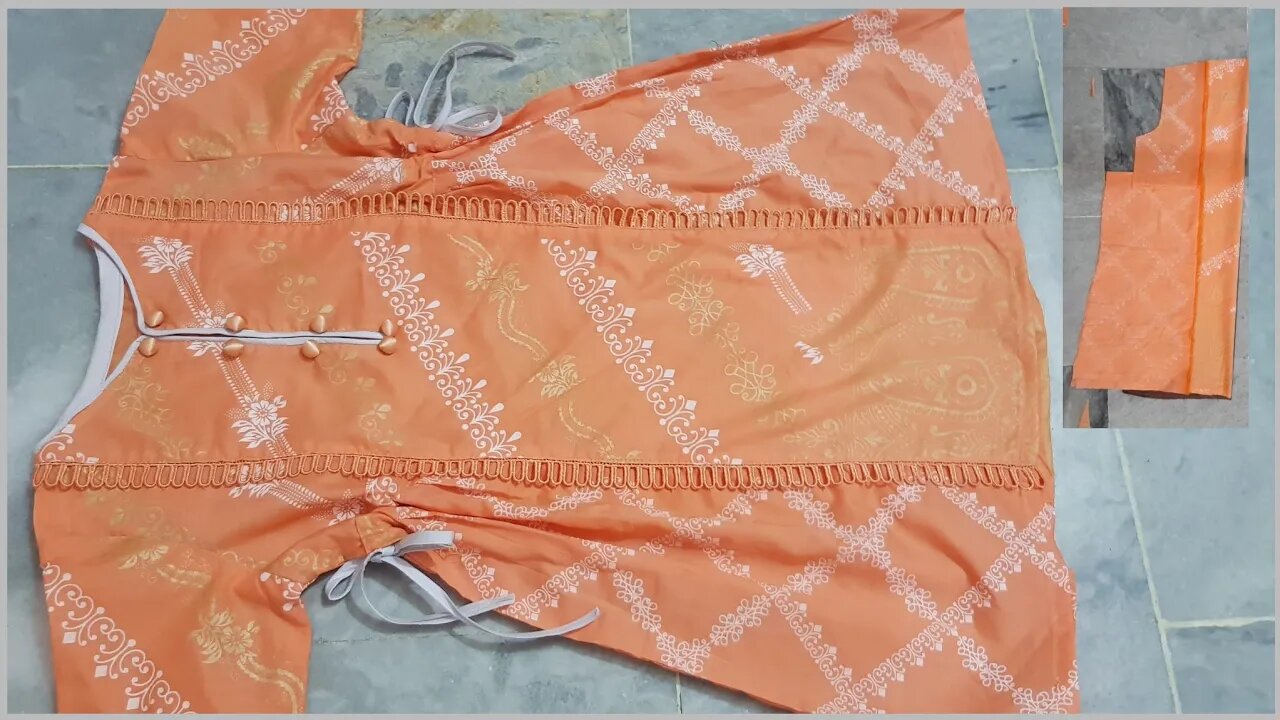 Stylish kuti tutorial from remaining pieces for little girls