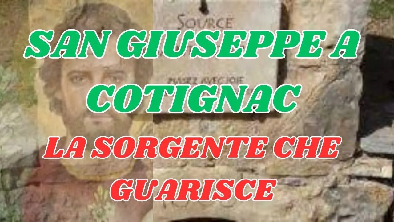 LA FONTE MIRACOLOSA DI SAN GIUSEPPE A COTIGNAC