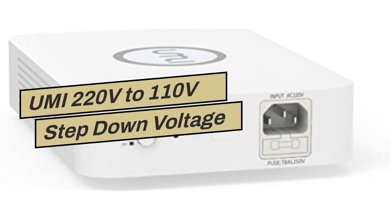 UMI 220V to 110V Step Down Voltage Converter,2000W Stepdown Transformer for US Appliances (Whit...
