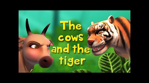 The Cows and the Tiger | Stories for Kids | Infobells