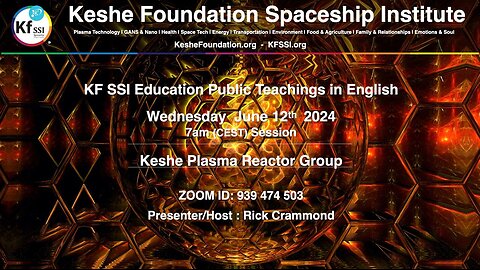 Keshe Plasma Reactor Group June 12th, 2024