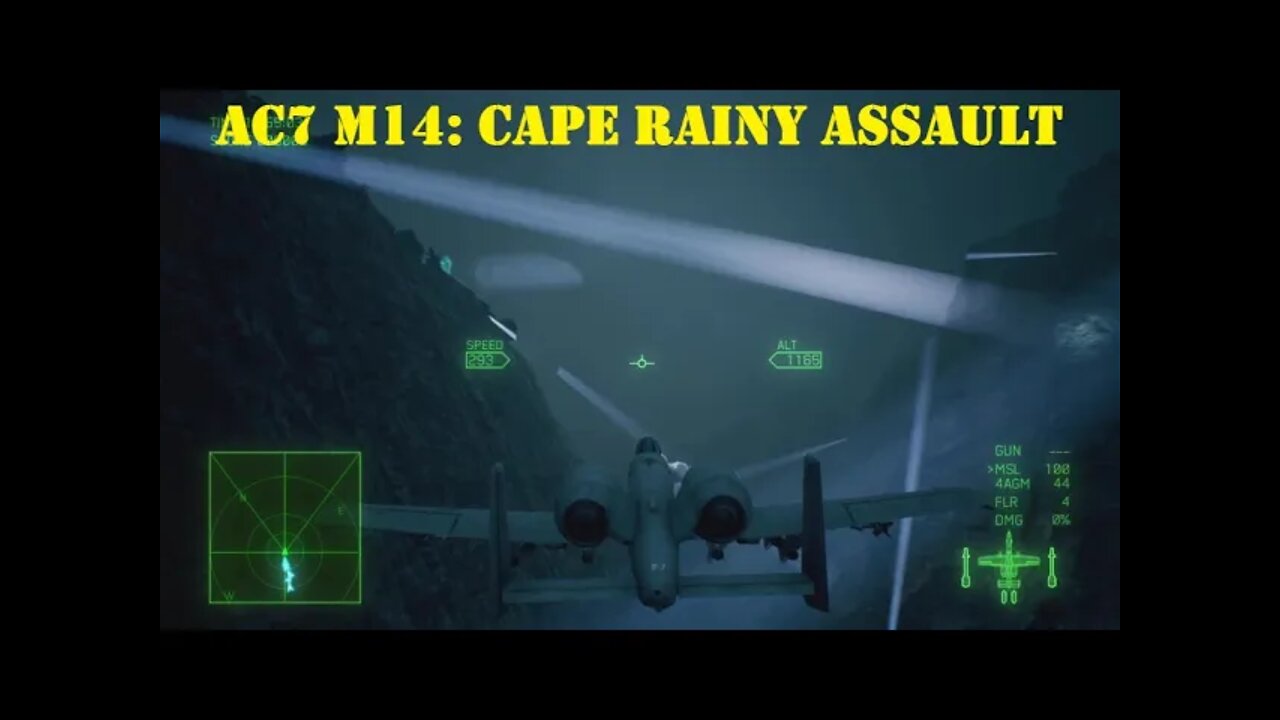 BLIND PLAYTHROUGH Ace Combat 7: Mission 14 CAPE RAINY ASSAULT