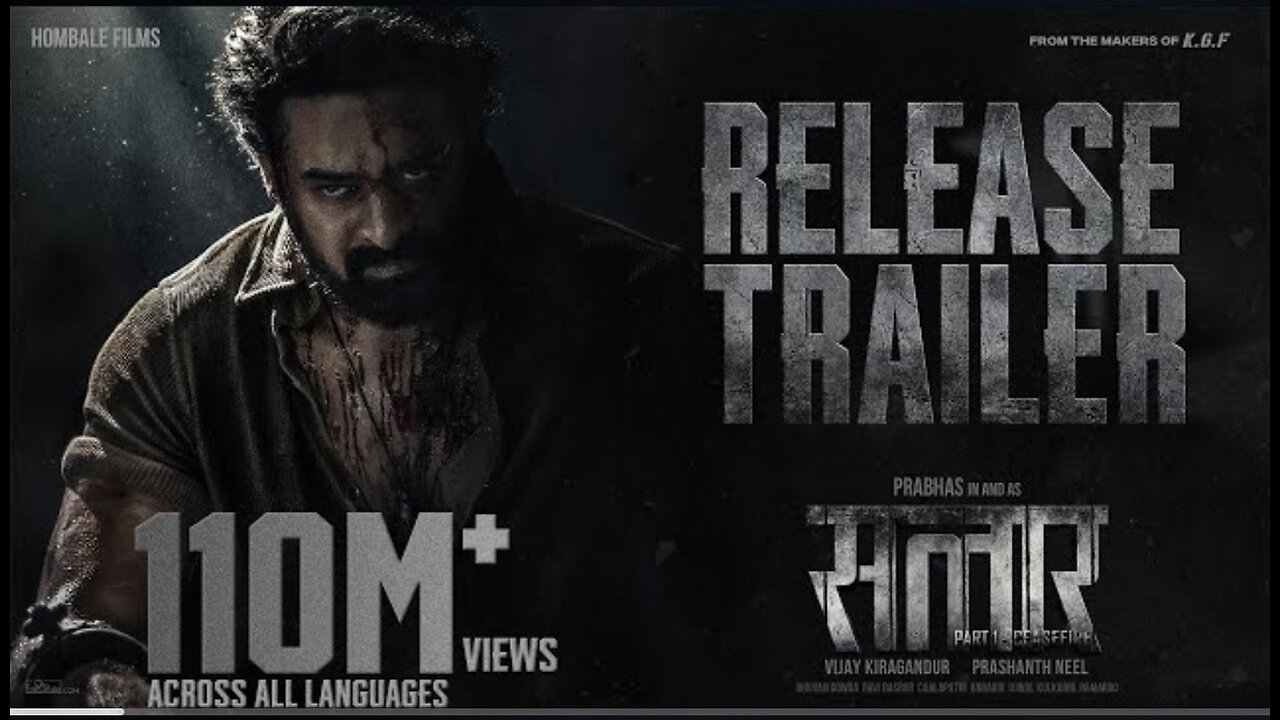 Salaar Release Trailer - Hindi | Prabhas | Prashanth Neel | Prithviraj | Shruthi | Hombale Films