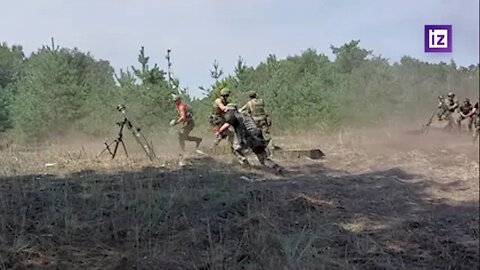The enemy tank was destroyed the work of the Rosgvardiya units