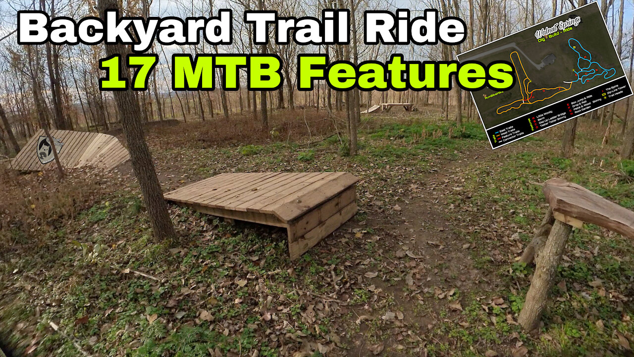 Backyard Mountain Bike Trail Tour: Let's Ride all 17 Features