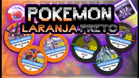 Pokémon Mestre dos Treinadores RPG - Explicando as Regras (Tazos Laranja & Preto)