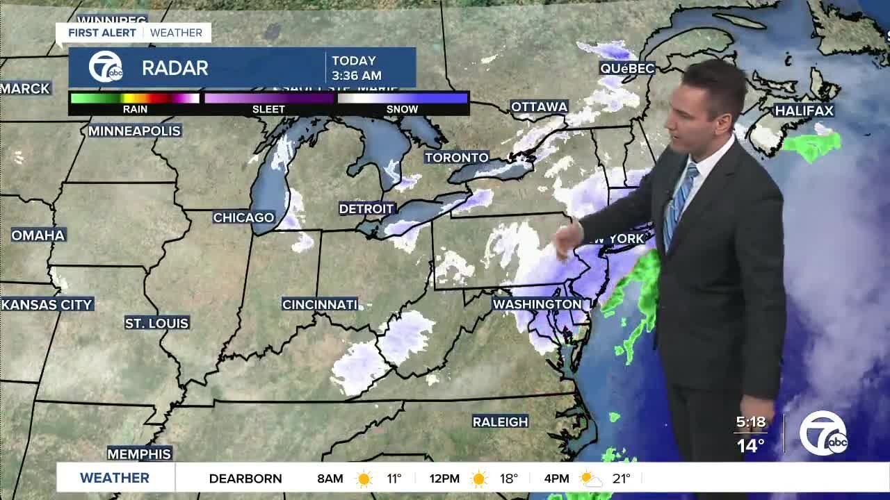Metro Detroit Forecast: Single-digit wind chills most of the day today
