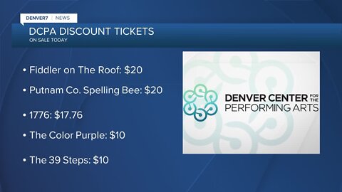 DCPA offering discount tickets today