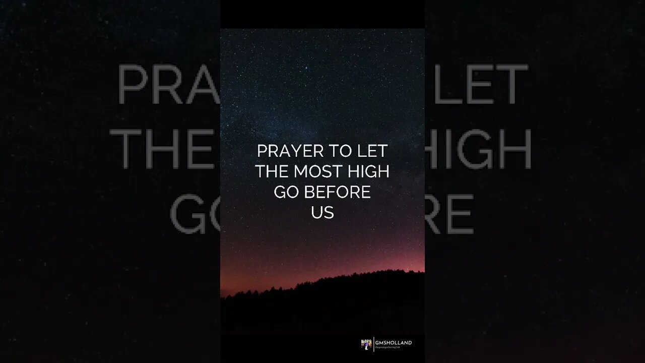 Prayers in PALEO HEBREW #89: PRAYER TO LET THE MOST HIGH GO BEFORE US