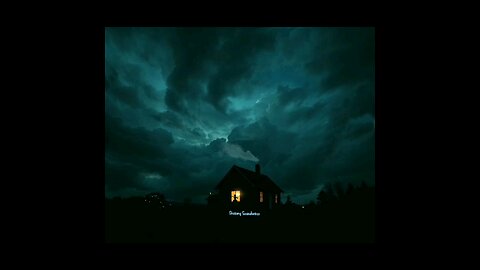 🌌 Lofi Vibes: A Solitary House Under Dramatic Skies"