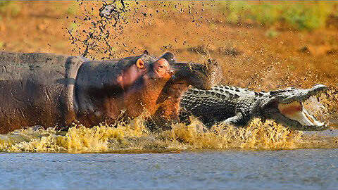 Tooth and Tusk Hippo's Battle With Crocodile