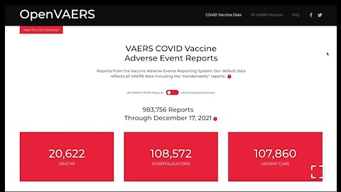 The latest VAERS covid vaccine adverse event report