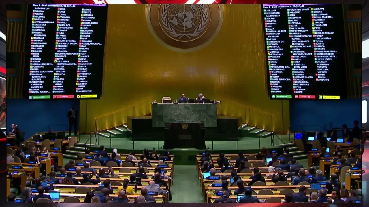 Vote on the Resolution Amendment for the Israel-Gaza war