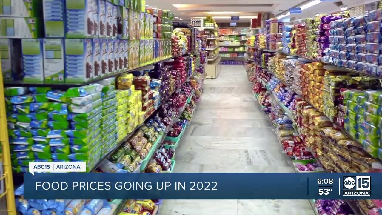 Food prices to continue increasing in 2022