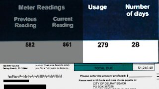 How did Delray Beach woman wind up with $1,240.48 water bill?