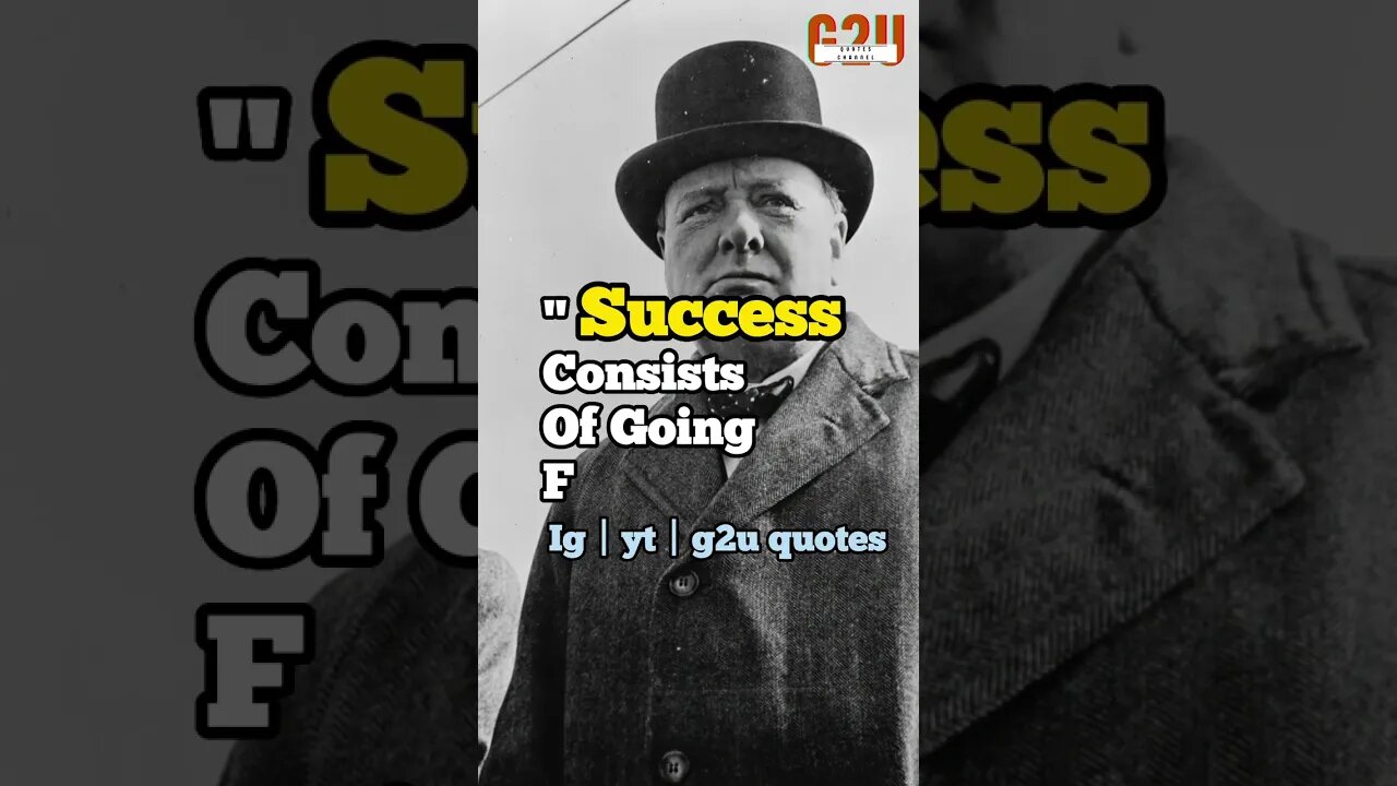 "Overcoming Failure: The Key to Achieving Your Dreams"🔥│Winston Churchill Quote│#quote #wisdom