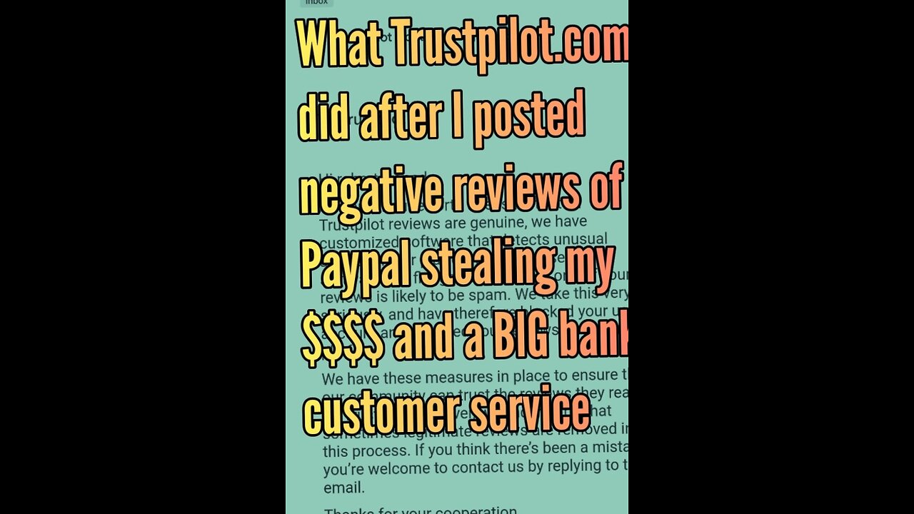 What Trustpilot.com did after I posted negative reviews of Paypal ..