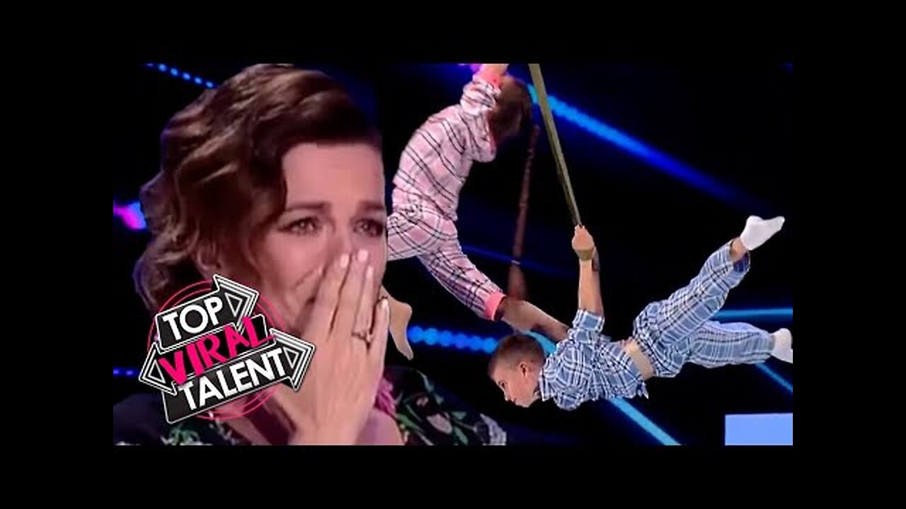 Kid Dancers MOVE JUDGES TO TEARS with EMOTIONAL AERIAL DANCE