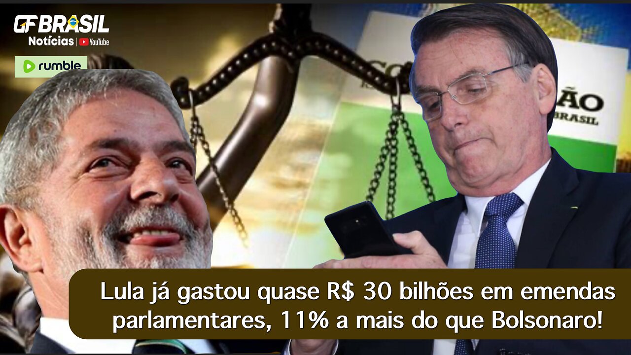 Lula já gastou quase R$ 30 bilhões em emendas parlamentares, 11% a mais do que Bolsonaro!