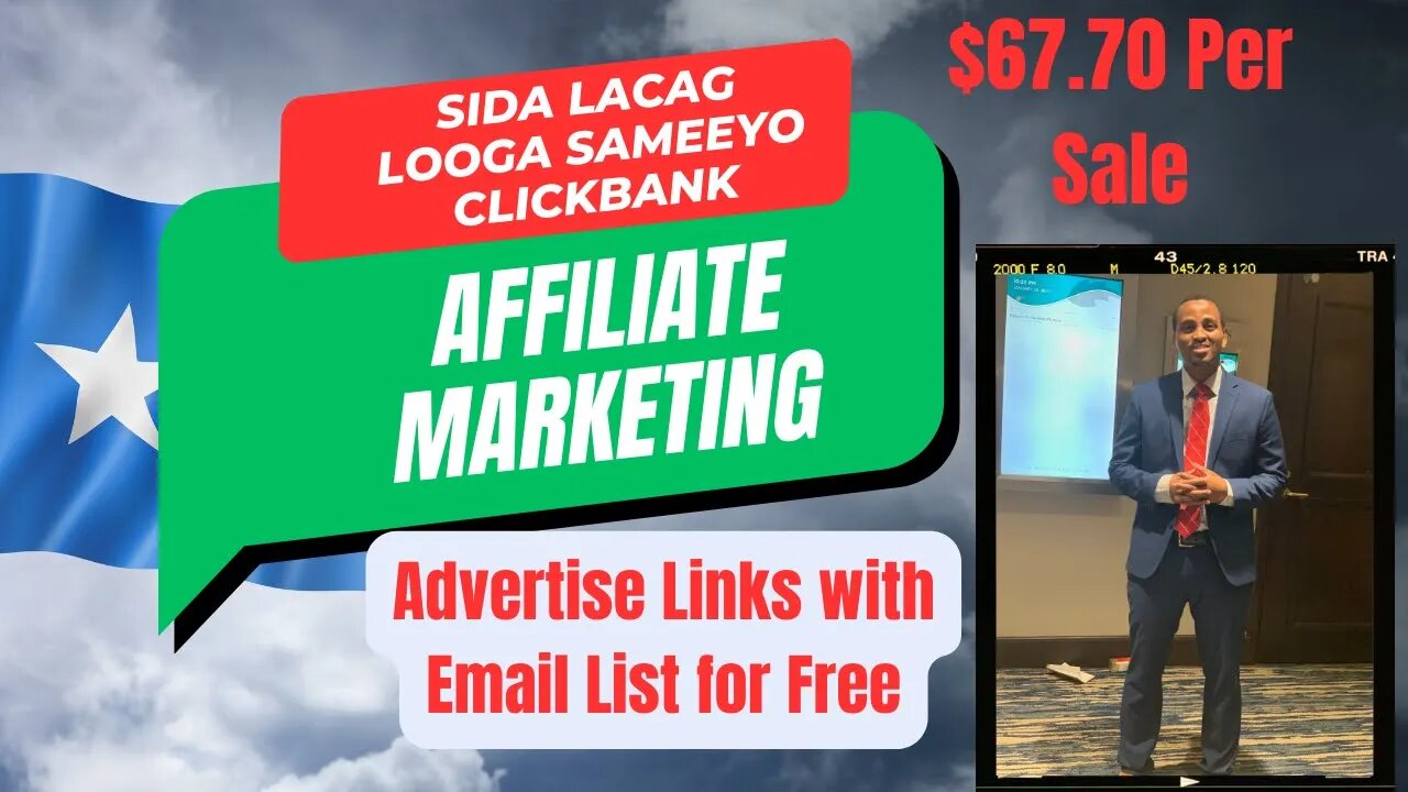 Sida ClickBank Loo xayeysiiyo | somali Tutorial | International Affiliate Marketing | Lacag samee