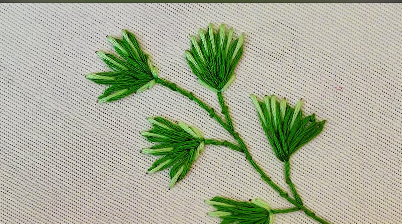 "Leaf Embroidery Tutorial"