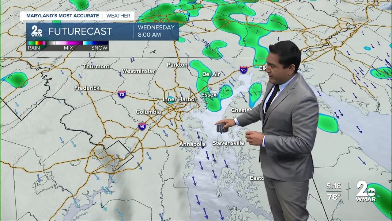 WMAR-2 News Cesar Cornejo Tuesday weather