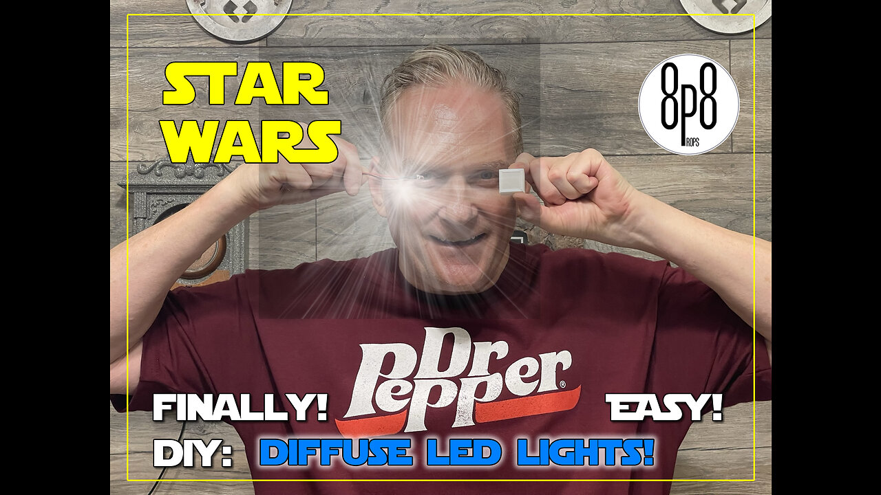 HOW TO: The Perfect LED Acrylic Light Diffusers for STAR WARS PANELS! #diy #disney #led