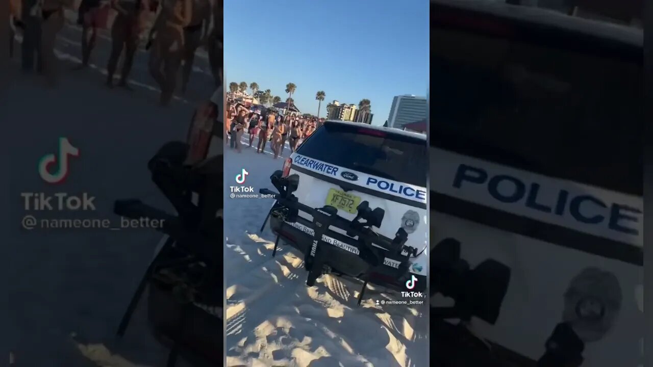 RUNNING FROM THE COPS ON SPRING BREAK #shorts