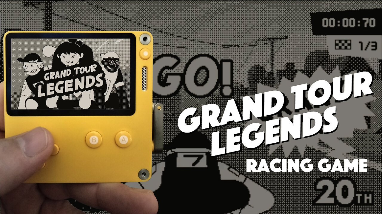 Racing Game on the Playdate! | Grand Tour Legends | gogamego