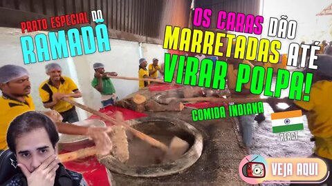 Esse é um PRATO ESPECIAL para o RAMADÃ! Reagindo a COMIDA DE RUA INDIANA | Veja Aqui React