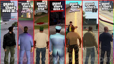 SBS Comparison of GTA GAMES (GTA 3, VC, SA, Liberty City Stories, Vice City St