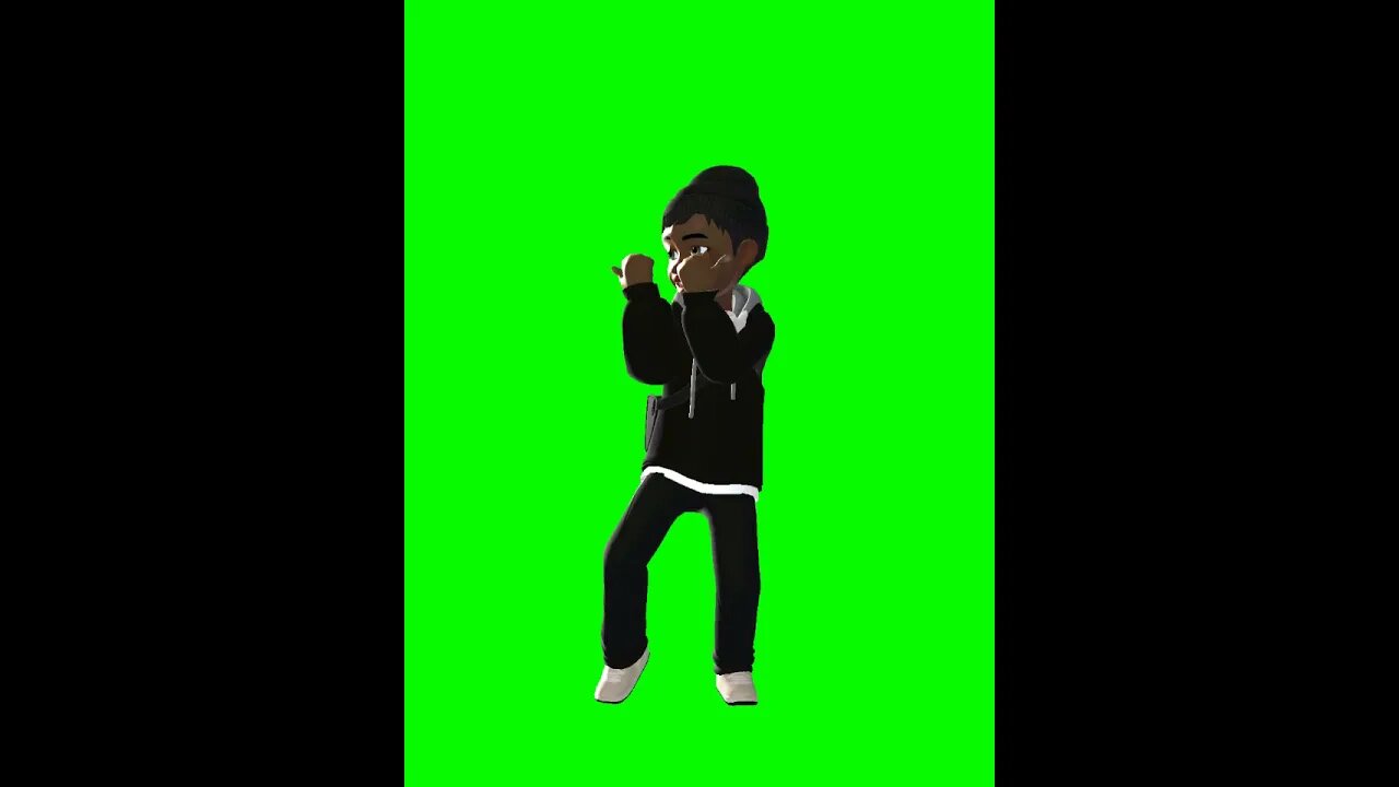 Vídeo de Animação - Avatar dançando - Chroma Key - Green Screen - Zepeto - #shorts