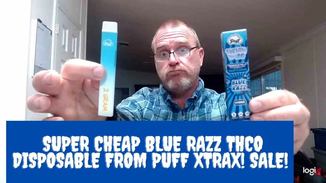 Super Cheap Blue Razz THCO Disposable from Puff Xtrax! SALE!