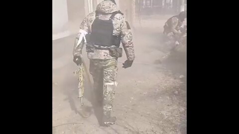 Chechen special forces working in Mariupol