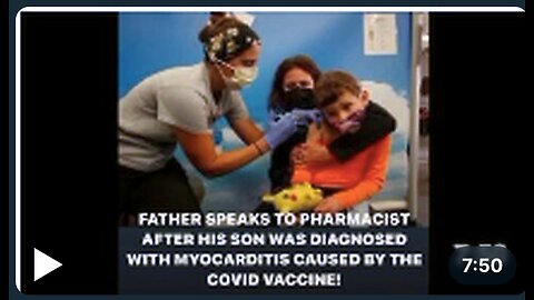 Father speaks to Pharmacist after his son was diagnosed with Myocarditis caused by the covid VAXX