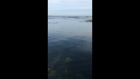 Tide coming in at Reid State Park in Maine