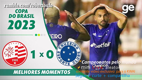 BRAZIL, Cup 2023 , NAUTICO 1x 0 CRUZEIRO - jogo ida