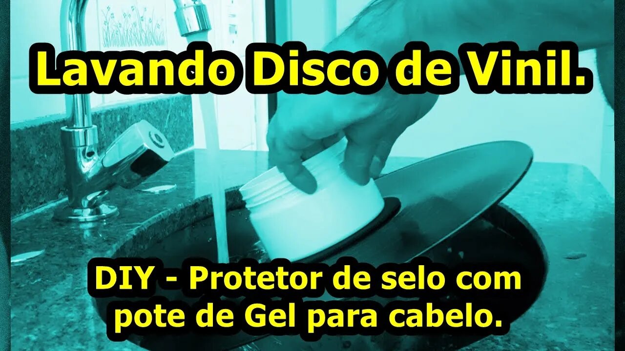 Como eu lavei meu disco de Vinil; DIY Protetor de selo caseiro.