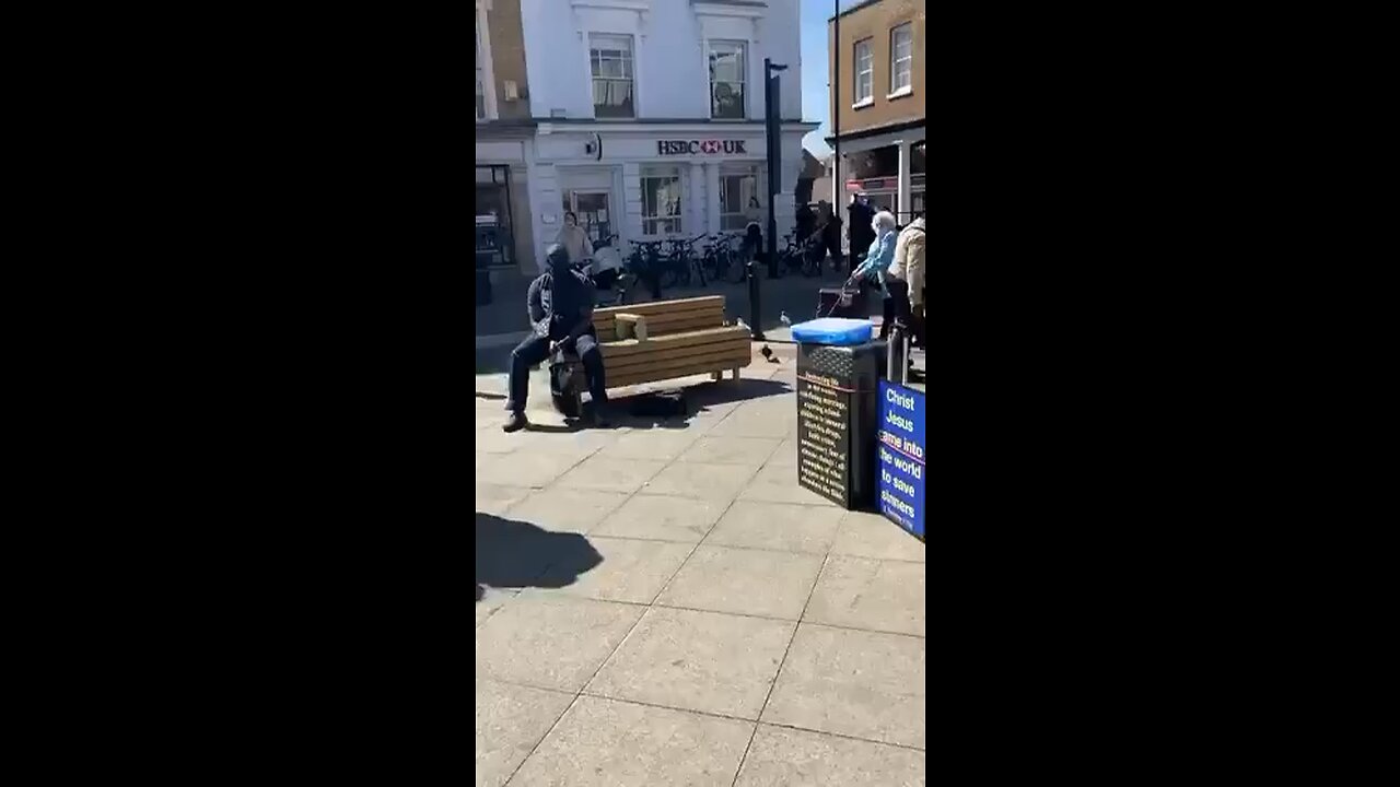 Christian preacher arrested by UK police ONLY for standing on a step!